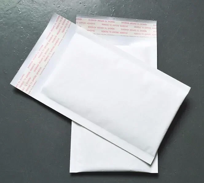 

100PCS/LOT White kraft Bubble Mail Envelope Bag Bubble Postage Packing Envelope Packing Transportation Bags 14x16cm