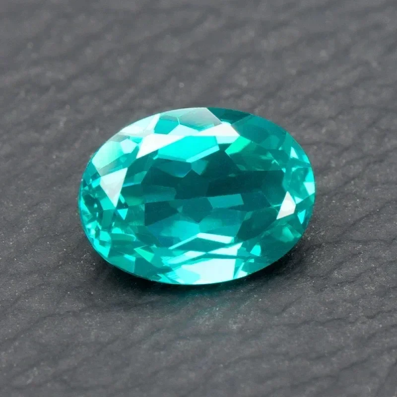 

TOP Lab Grown Paraiba Top Quality Created Sapphire Oval Cut Gemstone for Diy Jewelry Making Materials Selectable AGL Certificat