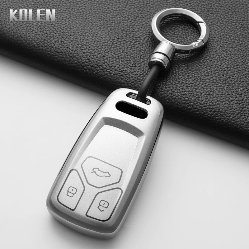 Mode TPU voiture télécommande clé housse coque pour Audi A4 A4L A5 Q5 Q7 TT TTS 8S B9 clé protecteur Fob porte-clés accessoires sans clé