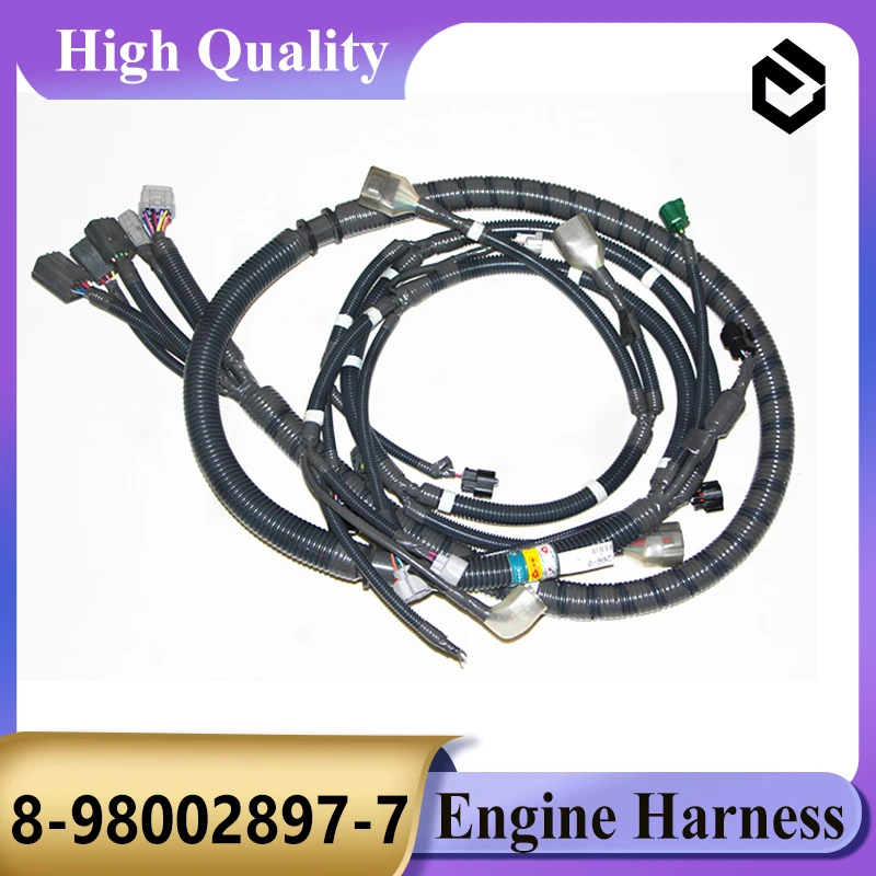 8-98002897-7 4HK1 Engine Wire Harness 8980028977 for Hitachi Engine 4hk1 ZX200-3 ZX240-3 Excavator Parts