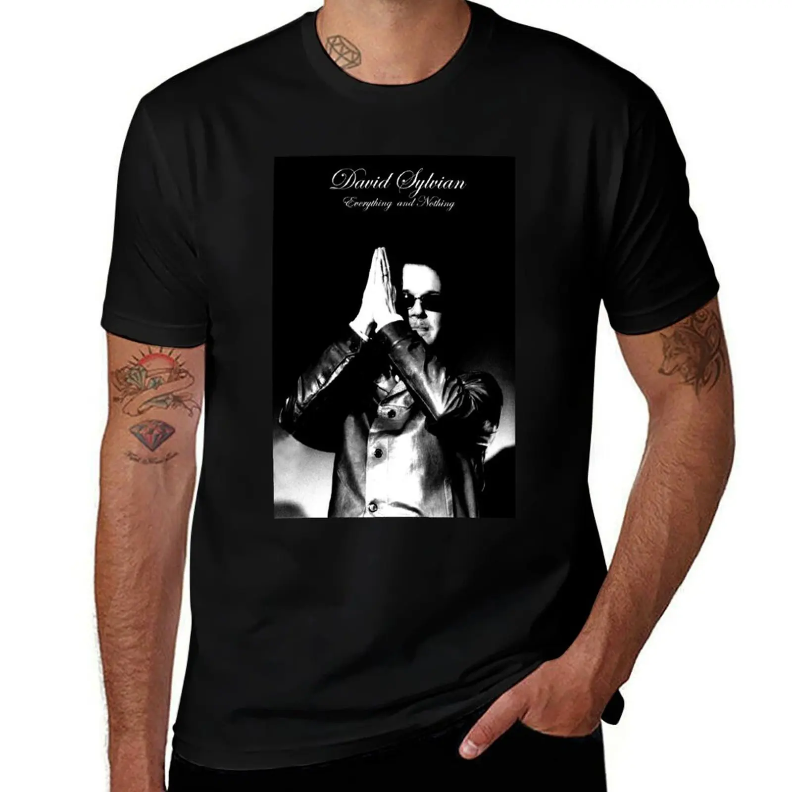 

David Sylvian - Everything and Nothing T-Shirt Work Utility Casual Tee Shirt
