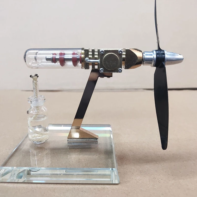 Power airplane Stirling engine external combustion engine technology puzzle toy model novelty creative gifts