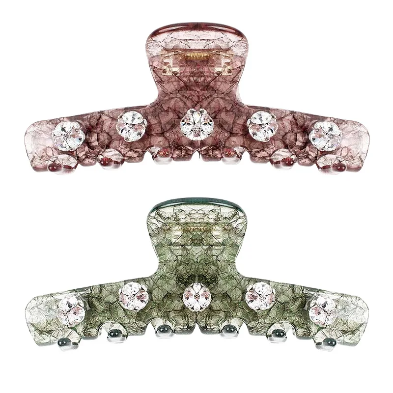 新入荷-パリ-フランスデザイン-ヘアクロウクリップ-レディース-ガールズ-ハンドメイド-クリスタル-ヘアジュエリー-オーナメント-アクセサリー-オフィス-キャリア