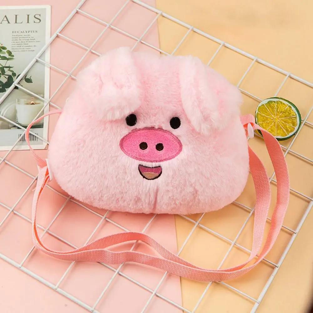 

Simple Cute Girl Crossbody Bags Bear Panda Kids Frog Cartoon Women Handbag Bag Plush Doll Bag Children Bag Single Shoulder Bag