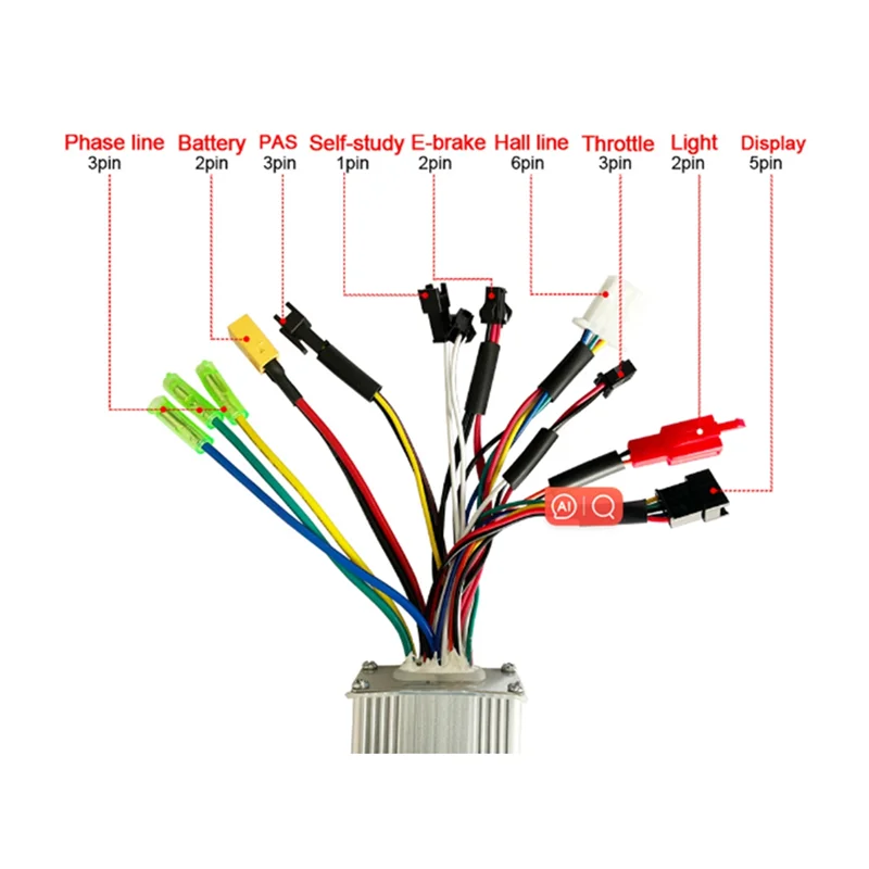A29F-Ebike Kit Controller Bici Elettrica E Scooter Accessori Parte Motore Brushless Display LCD Pannello Schermo 24V 36V 48V