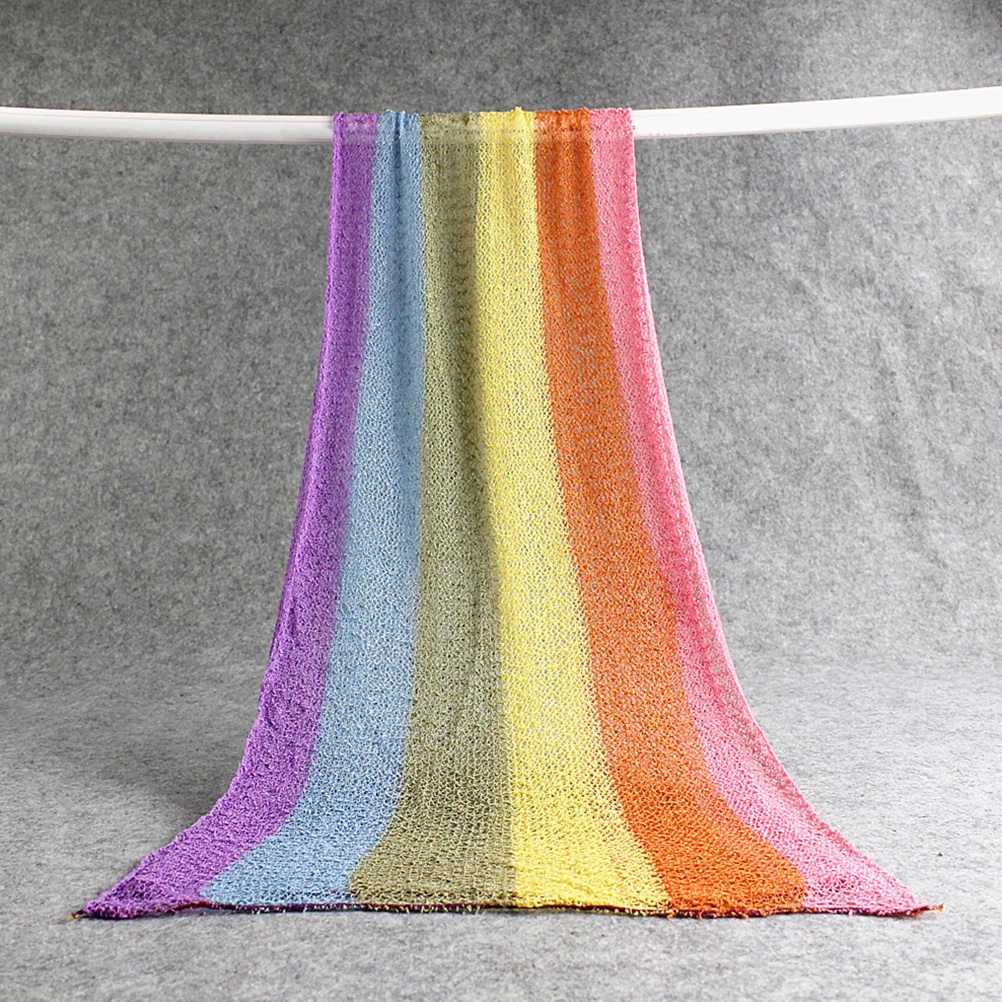 Baby Photography Rainbow Wrap Newborn Stretch Blanket Super Soft Sleeping Blanket Photo Prop Infant Outfits Infant Photo Outfits