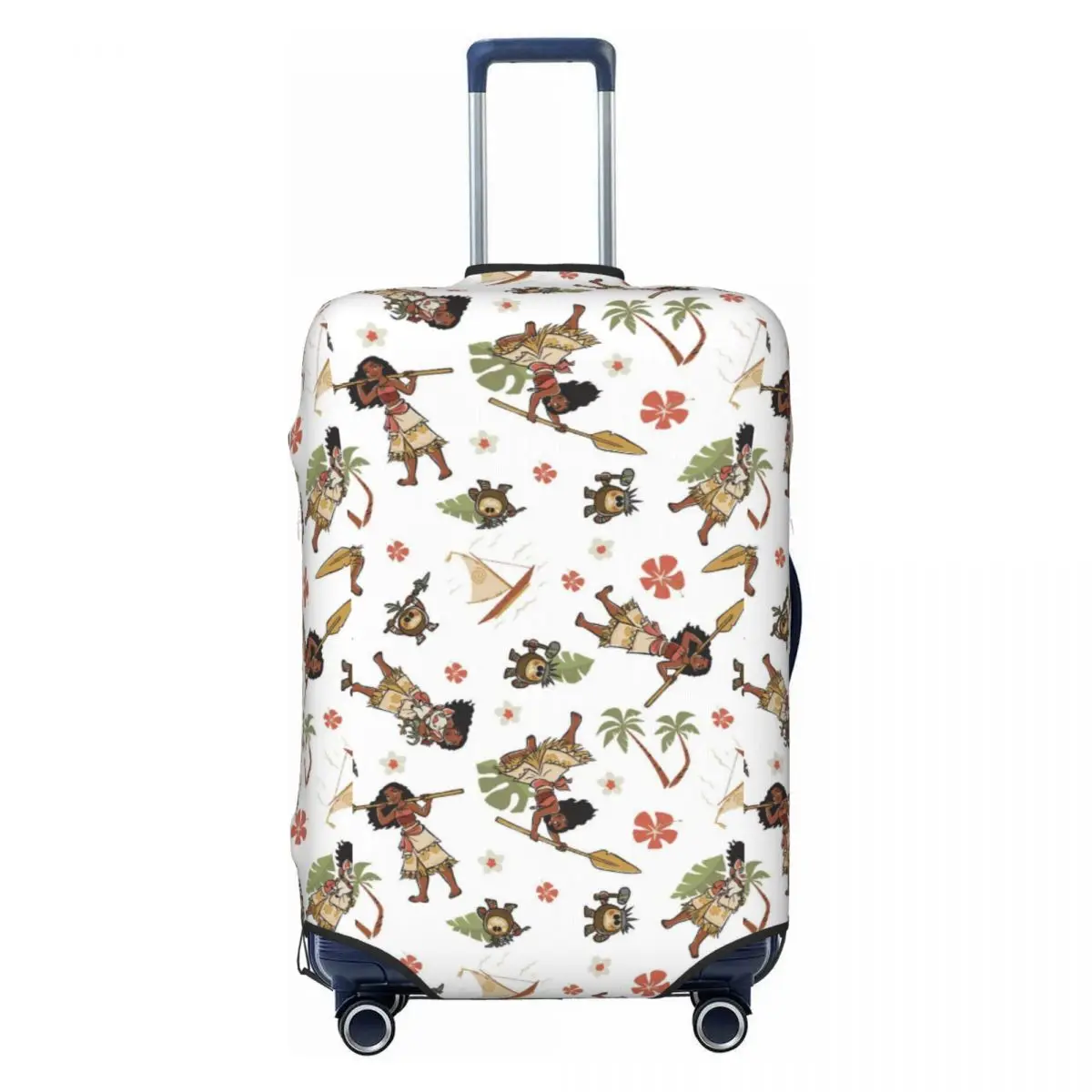 

Custom Moana Wallpapers Travel Luggage Cover Elastic Suitcase Cover Protector Fit 18-32 Inch