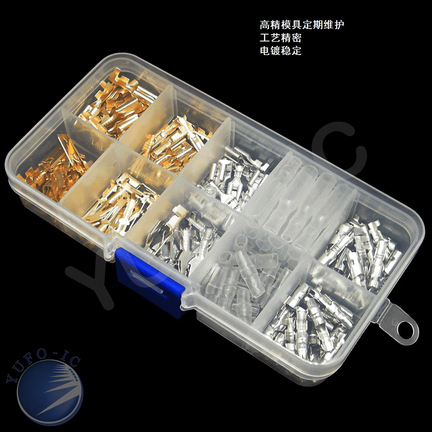 150PCS Female & Male Spade Crimp Terminals Kit Box 2.8mm 4.0mm 4.8mm 6.3mm Sleeve Wire Connector Wrap For 0.5mm-1.5mm2 22-16AWG