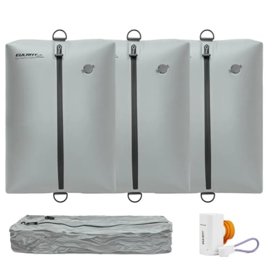 

Travel vacuum bags with pump: waterproof IPX8 zipper, space-saving compression for suitcases and backpacks, black nylon fabric,