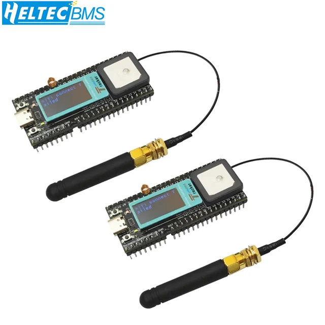 2 szt. Lora GPs lokalizator bezprzewodowy lOT akcesoria dla Arduino wi-Fi, LoRa, Bluetooth, GNsSType-C wyświetlacz OLED ESP32-S3FN8 + SX1262 + UC6580