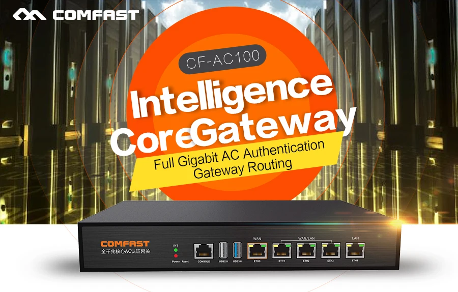 Comfast Full Gigabit AC Wifi Load Balancing Routing Core Gateway Multi Wan Access Roaming Router Intelligent Flow Controller