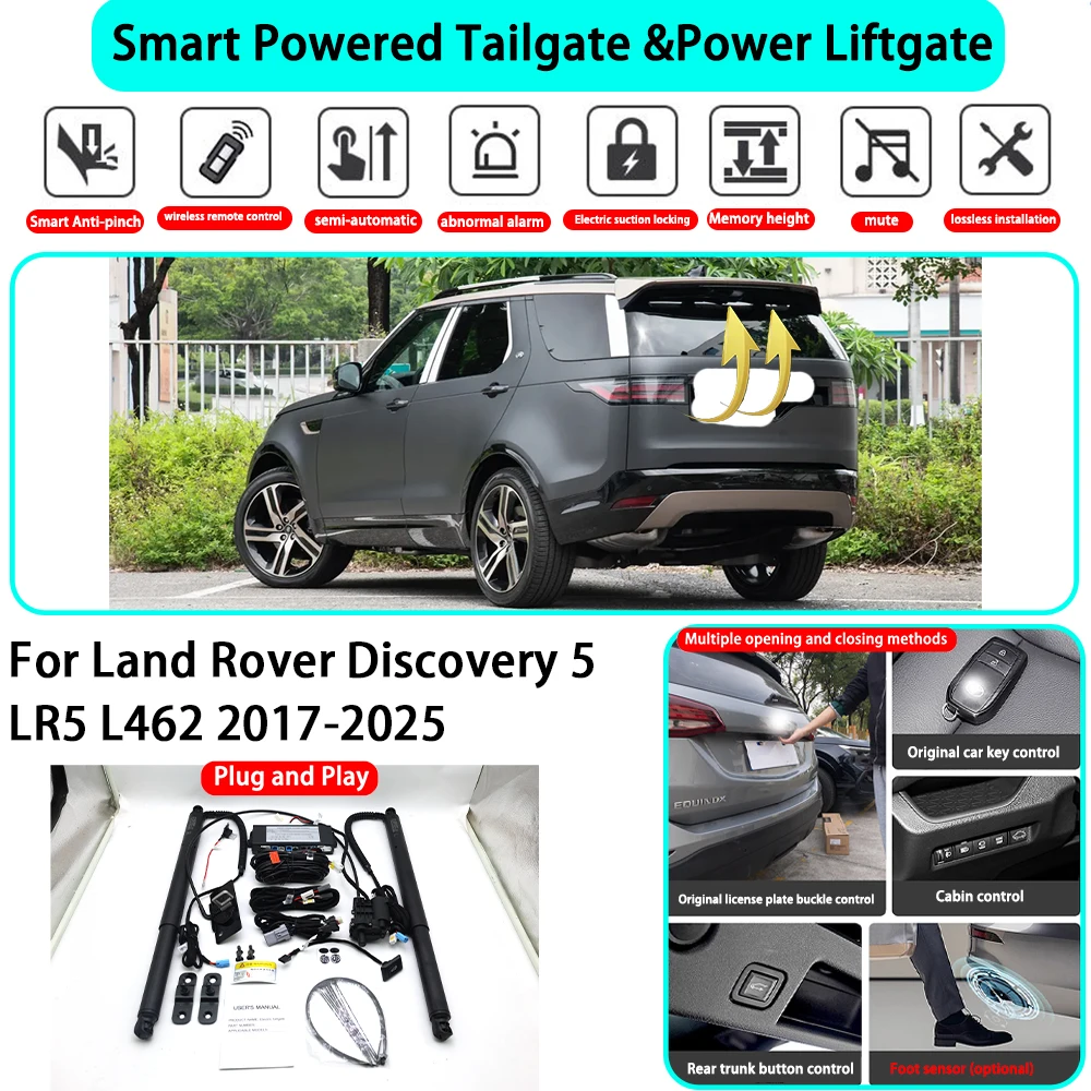 for Land Rover Discovery 5 LR5 L462 2017-2025 OEM Smart Automatic Powered Tailgate Electric Power Tailgate Lift Kit Key Close