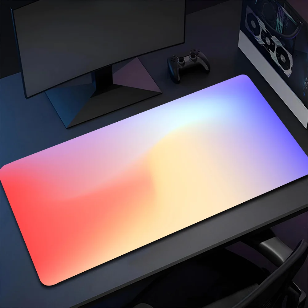 

1pc Serene Paste Gradient Non-slip Mouse Pad Suitable For Office Computers Laptops E-sports Game Desk Mats XXL Keyboard