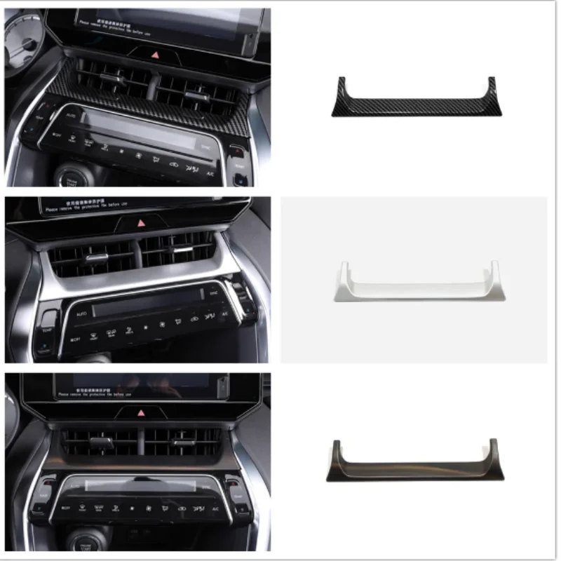 

For Toyota Venza/Harrier 2021 2022 2023 2024 ABS Plastic Center Middle Air Condition Vent Trim Frame Interior Accessories