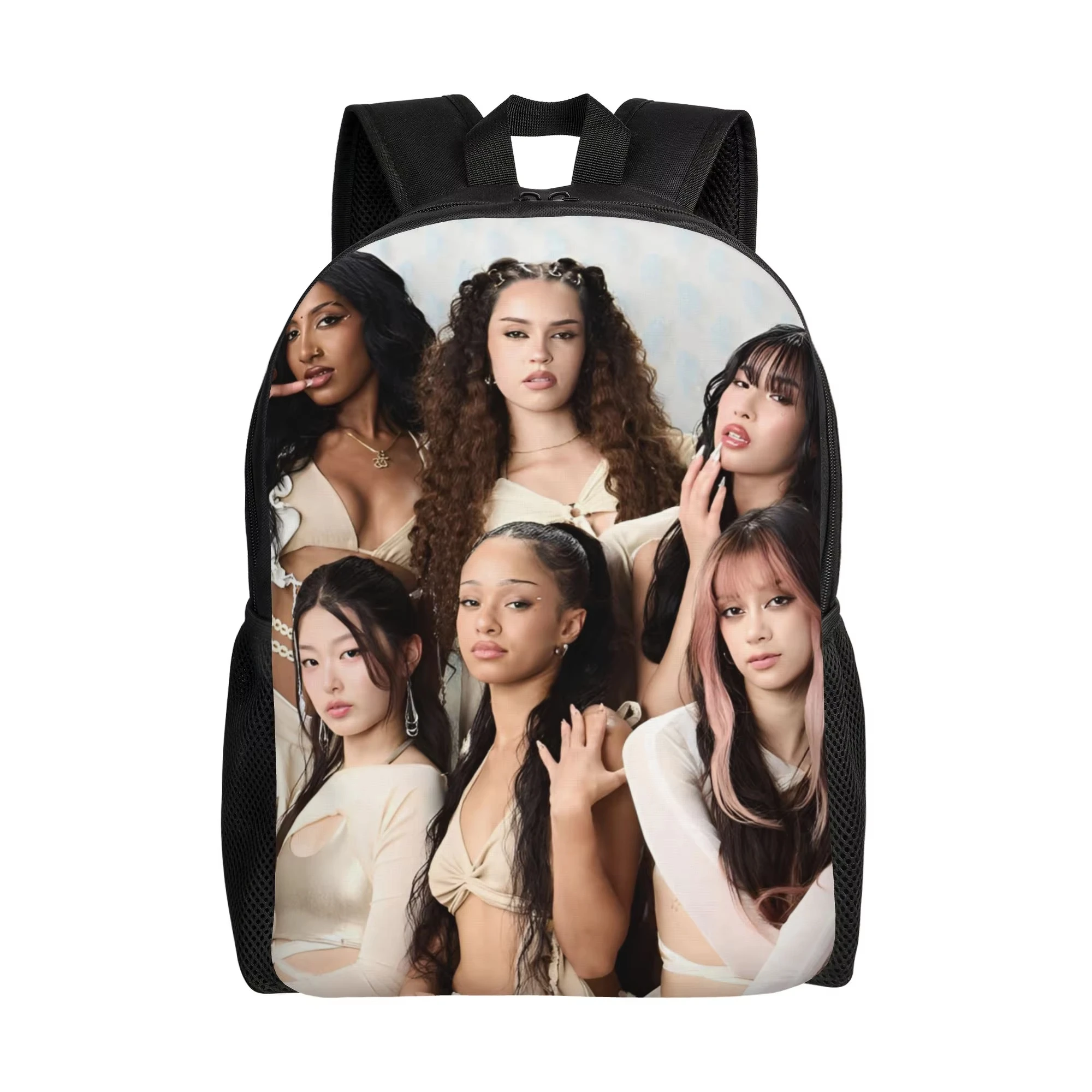 Katseye  Kpop  Backpack for Men Women Teenage High School Business Daypack  College Canvas Bags Durable