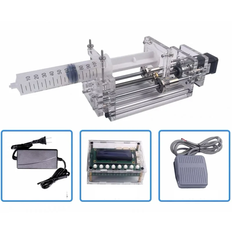 1-150ML Laboratory Micro Pump Desktop Precision Electric Pump Propel Pump Liquid Glue Dispenser DC 12V NEW