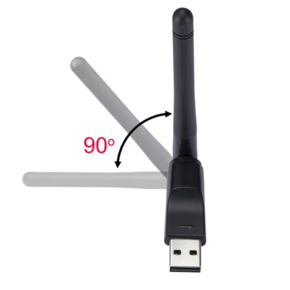 Adaptador WIFI de 150Mbps, tarjeta de red inalámbrica MT7601, adaptador WiFi USB, receptor LAN Wi-Fi, antena Dongle 802,11 b/g/n para PC y Windows