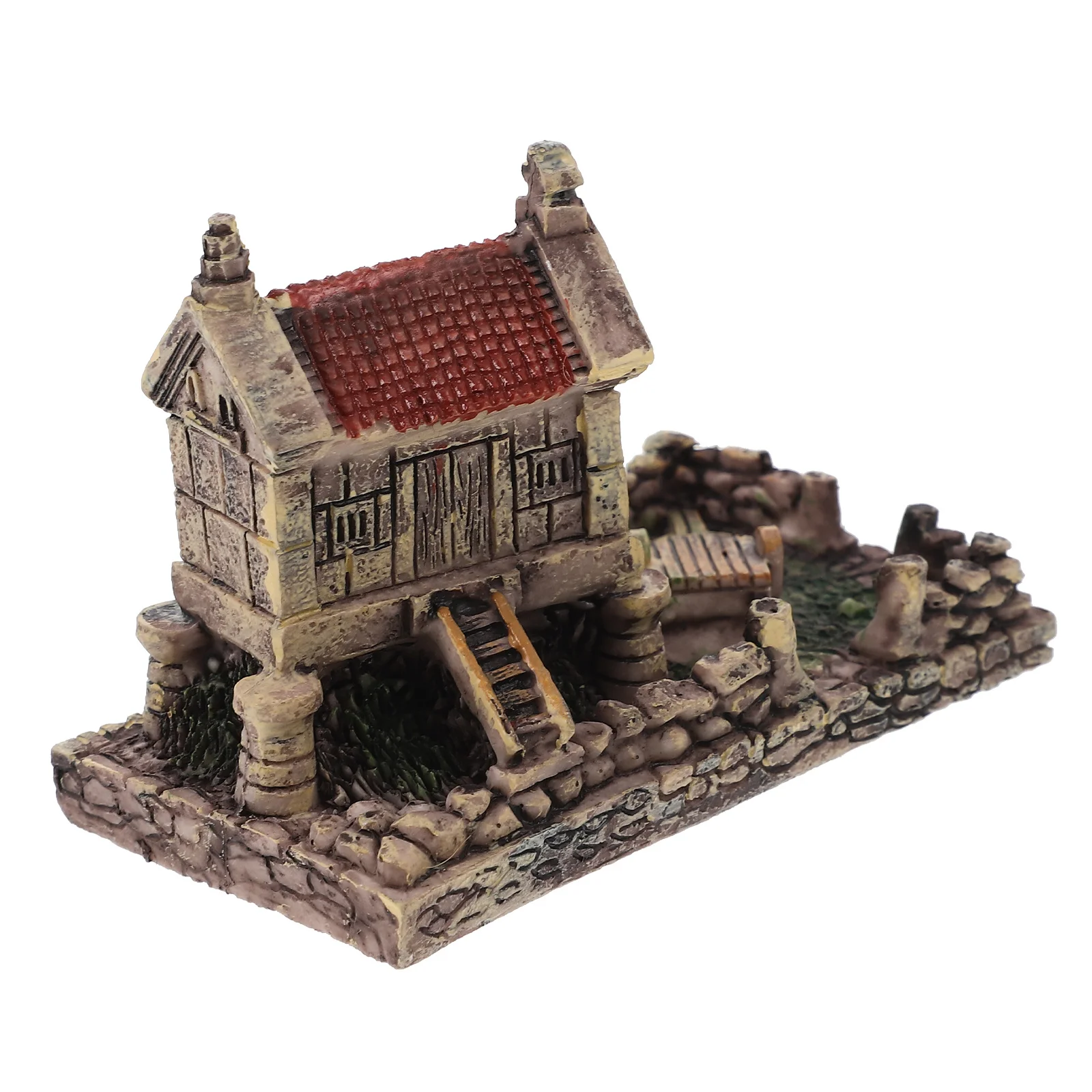 

Adorable Miniature Resin House Craft for Home Garden Decor Ornament Scene Building Landscape Accessory
