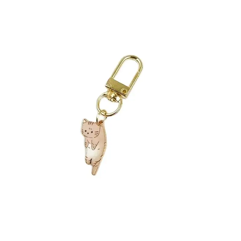 6-teiliger süßer Kätzchen-Schlüsselanhänger, Paar-Geschenk und Katzen-Charm, Schlüsselanhänger, Modeschmuck für Tierliebhaber, Autotasche, Hängezubehör, Neu – Detail 6