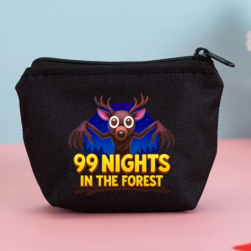 

99 ночей в лесу Мини-кошелек для мальчиков и девочек, модный мешочек для монет с рисунком аниме, кошелек с принтом, портативные кошельки, подарок на вечеринку