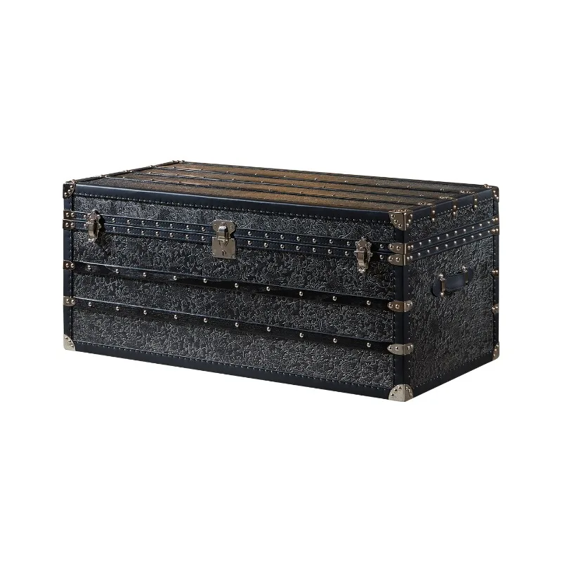 

Black flower coffee table, rectangular coffee table, chest living room, sofa coffee table