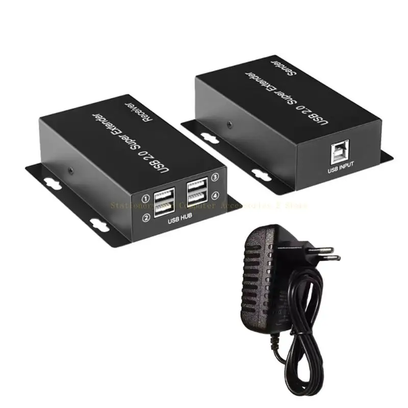 

USB2.0 Over Cat5e Cable Extender Stable Connection for Video Transfer Office Home