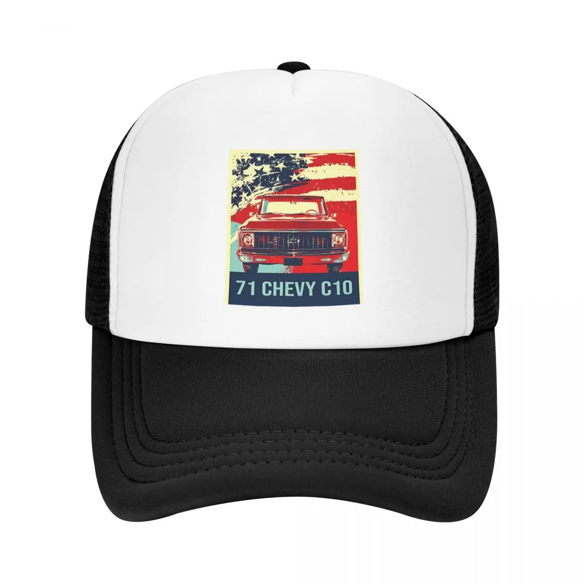 1971 C10 Pickup Truck Pop Art Style Baseball Cap Hat Baseball Cap Visor Designer Hat Men Caps Women's