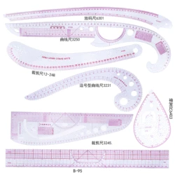 DIY Measure Cloth Trimmer Clothing Measuring Ruler Sewing Tool for Dressmaking Tailor Grading Rule