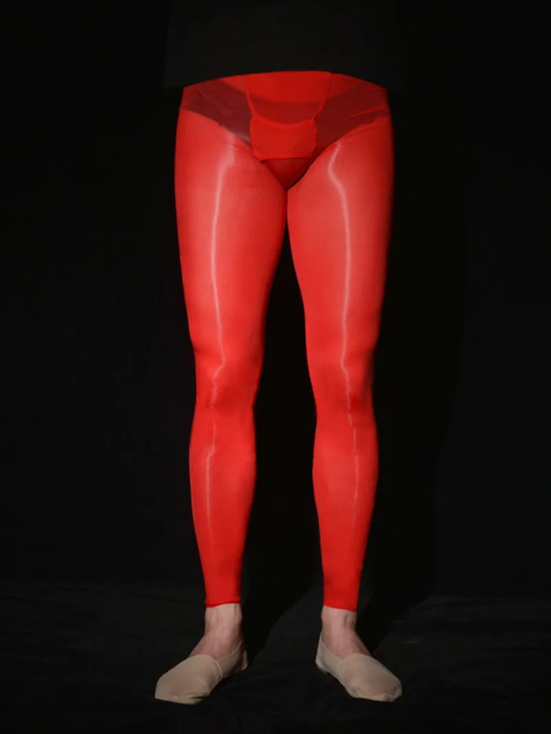 

Men's Horizontal Opening Silk Stockings Summer Ultra Thin Oil Light 912 Needle Sheer Large Size Solid Sexy Lengthened Silk GUVC