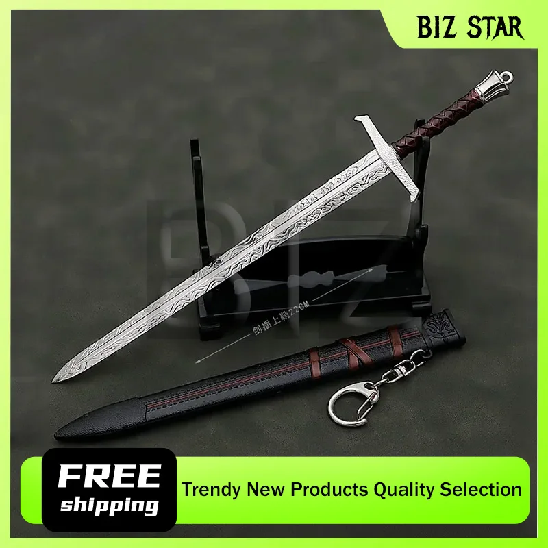 22 سنتيمتر/8.66in القرون الوسطى آرثر بيندراجون سيف ساموراي سلاح المفاتيح تقطيعه شفرة نموذج كاتانا المعدنية جمع الهدايا لعب لصبي #1