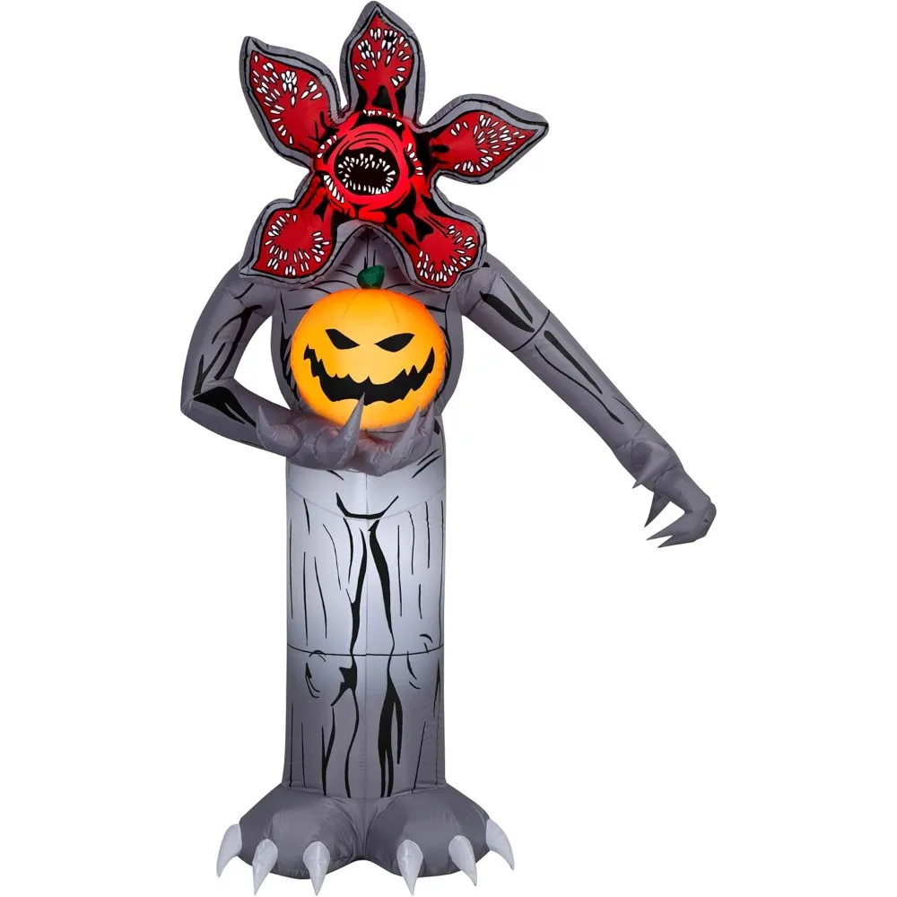 Halloween Inflatable Demogorgon with O' Lantern, 7 ft Tall, Multi