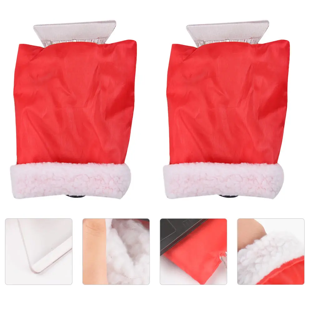 

2Pcs Car Shovel Glove Waterproof Warm Winter Heavy Duty Tool for Vehicle Snow Cleaning Car Snow Shovel Long Use