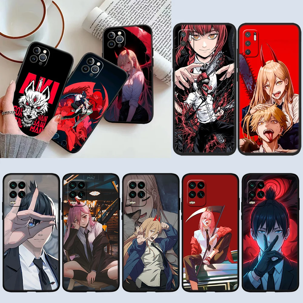 FD14 Denji C-Chainsaws Phone Case for Samsung Galaxy S20 S21 S22 Ultra FE + Plus A21S A22 A24 A25 A26 A30 A30S A31