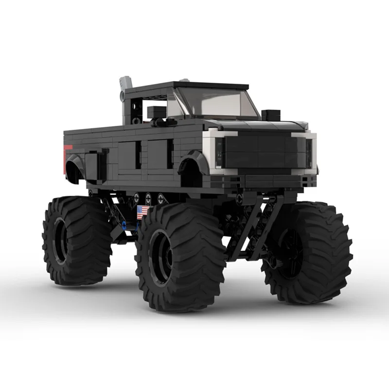 City Car Model MOC Building Bricks F-450 Giant Off-Road Truck Modular Technology Children Holiday Gifts Assemble Toys Suit