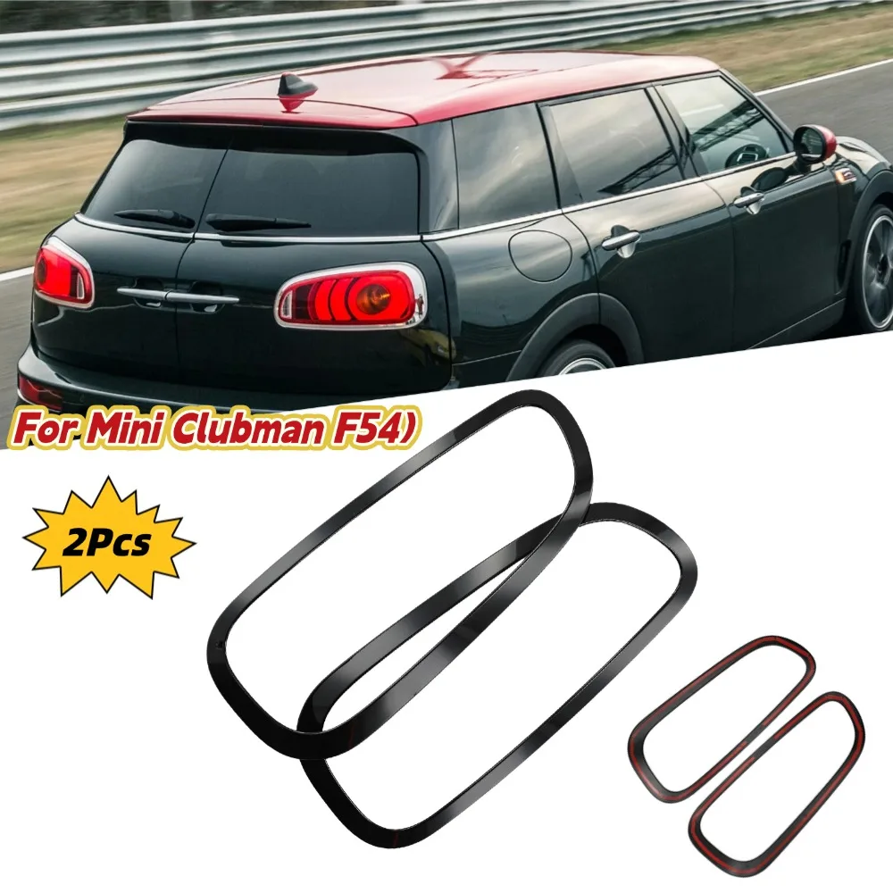2Pcs Tail Light Frame Cover Decorative Sticker For Mini Clubman F54 2022 Rear Tail Light Lamp Car Ligths Accessories