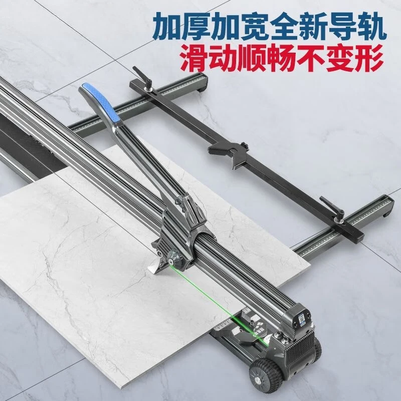 Máquina cortadora de azulejos Manual, cuchillo de empuje de alta precisión, baldosas de losa de roca, pista de losa grande, cuchillo de empuje y tracción