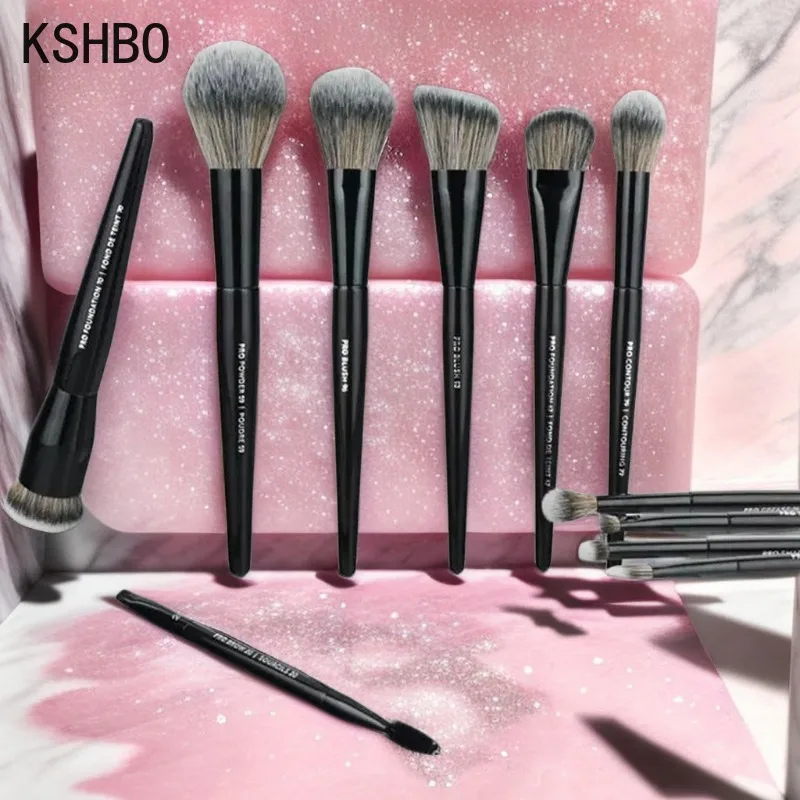 KSHBO Pro Big Foundation Makeup Brush Cream Shadow Contour Brush Blush Powder Synthetic Professional Face Foundation Makeup Tool