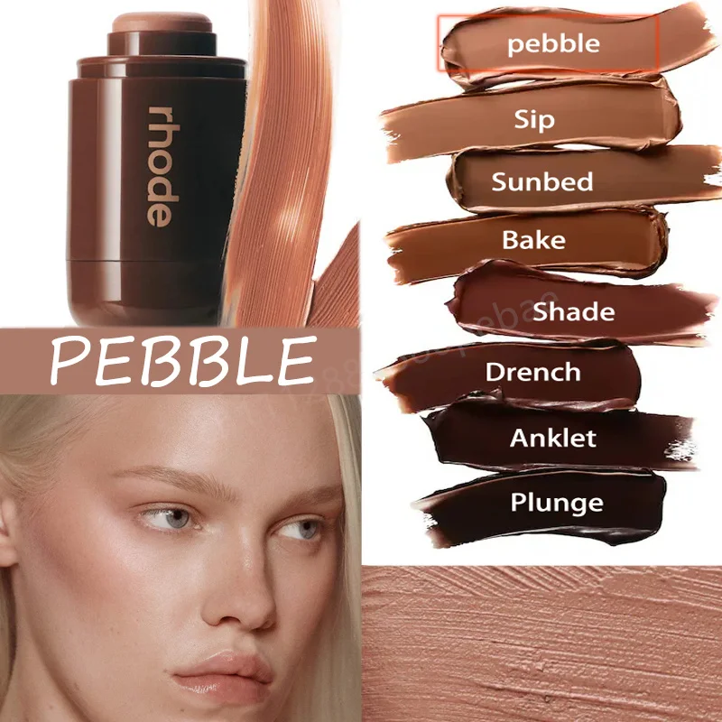 Rhodeskin Contour Stick Waterdichte Bronzer Natuurlijke Finish Neus & Kaaklijn Contouring Zakformaat Cadeau voor Vrouwen Dagelijkse en Feestmake-up