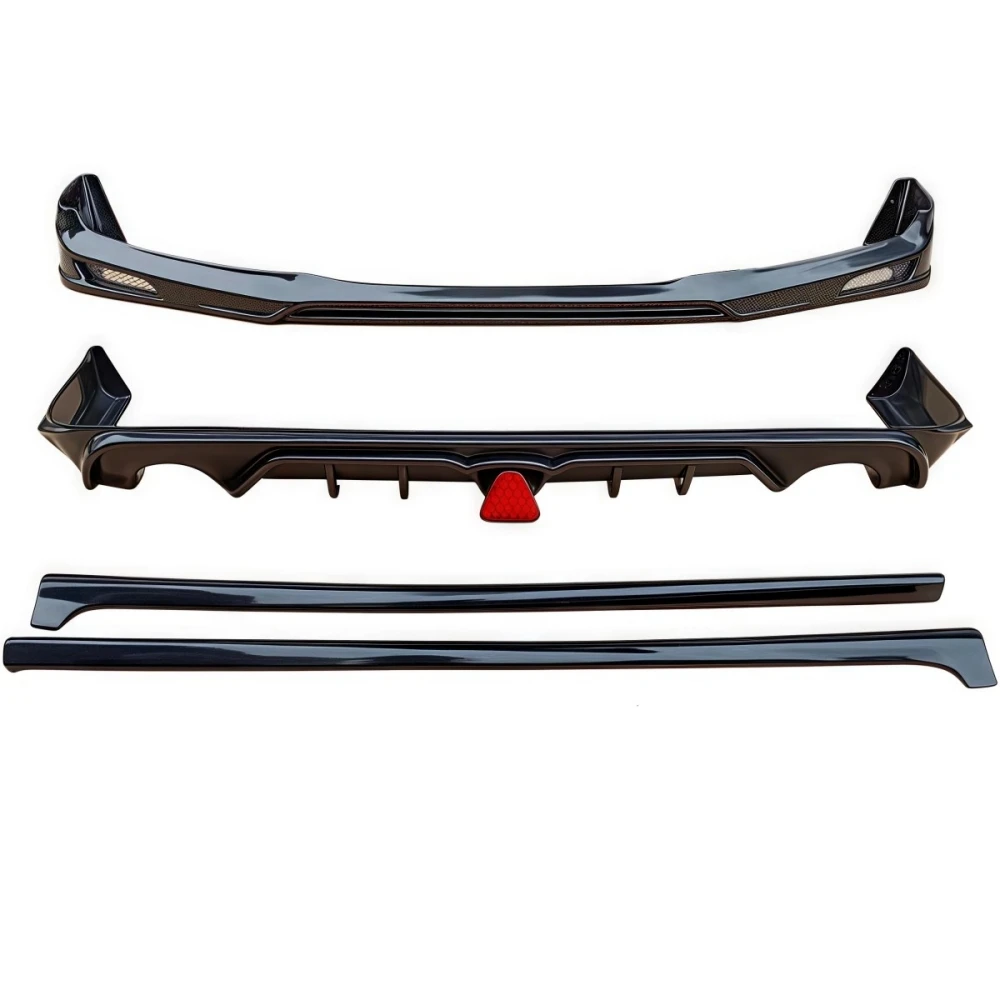 

For Honda Odyssey RB3 2011-2014 Modified Unpainted Front Rear Lip Shovel Side Skirt Assembly PP Surround