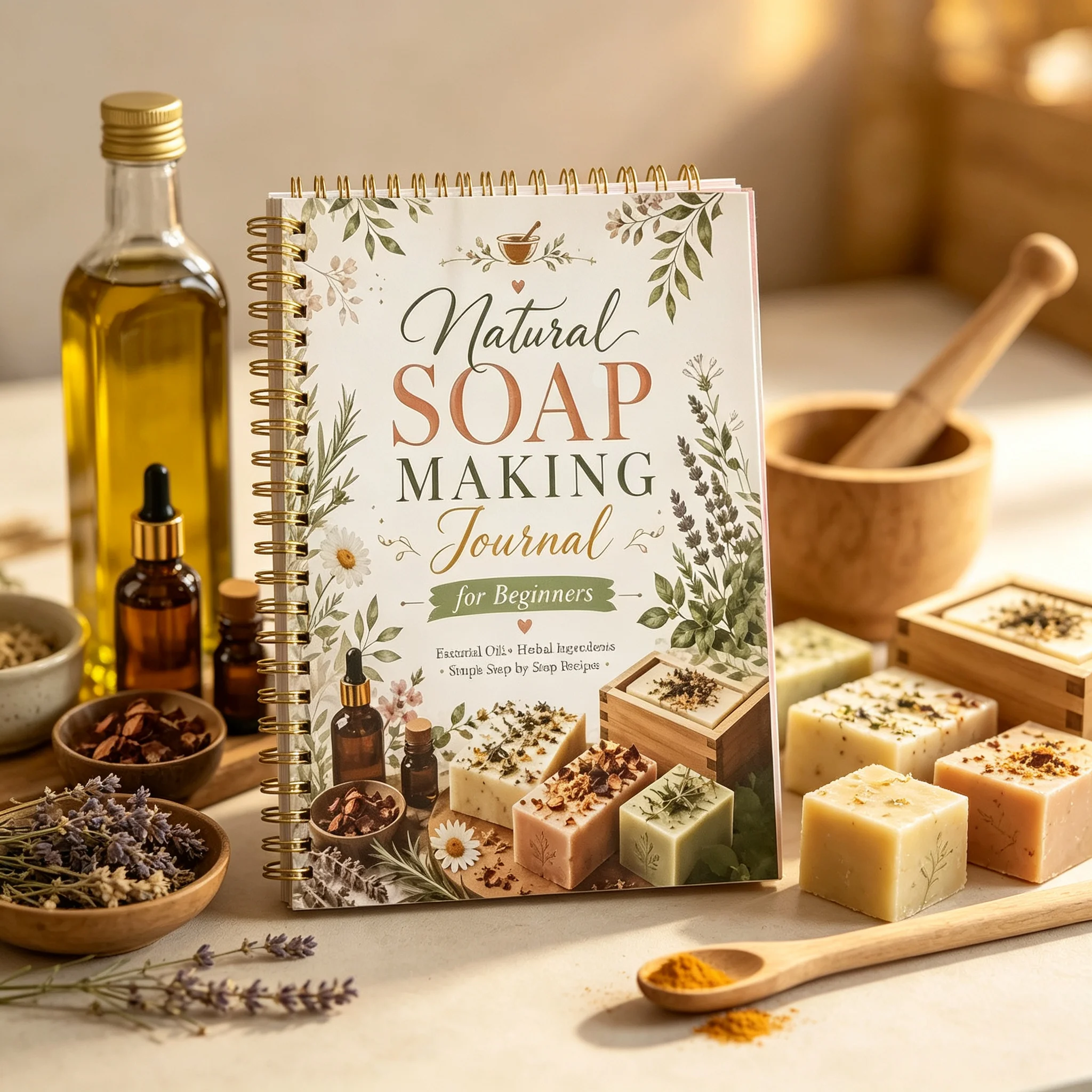 دفتر أعمال يدوية للنساء - كتاب - مراجعة Soap Making For Beginners Book وسعره