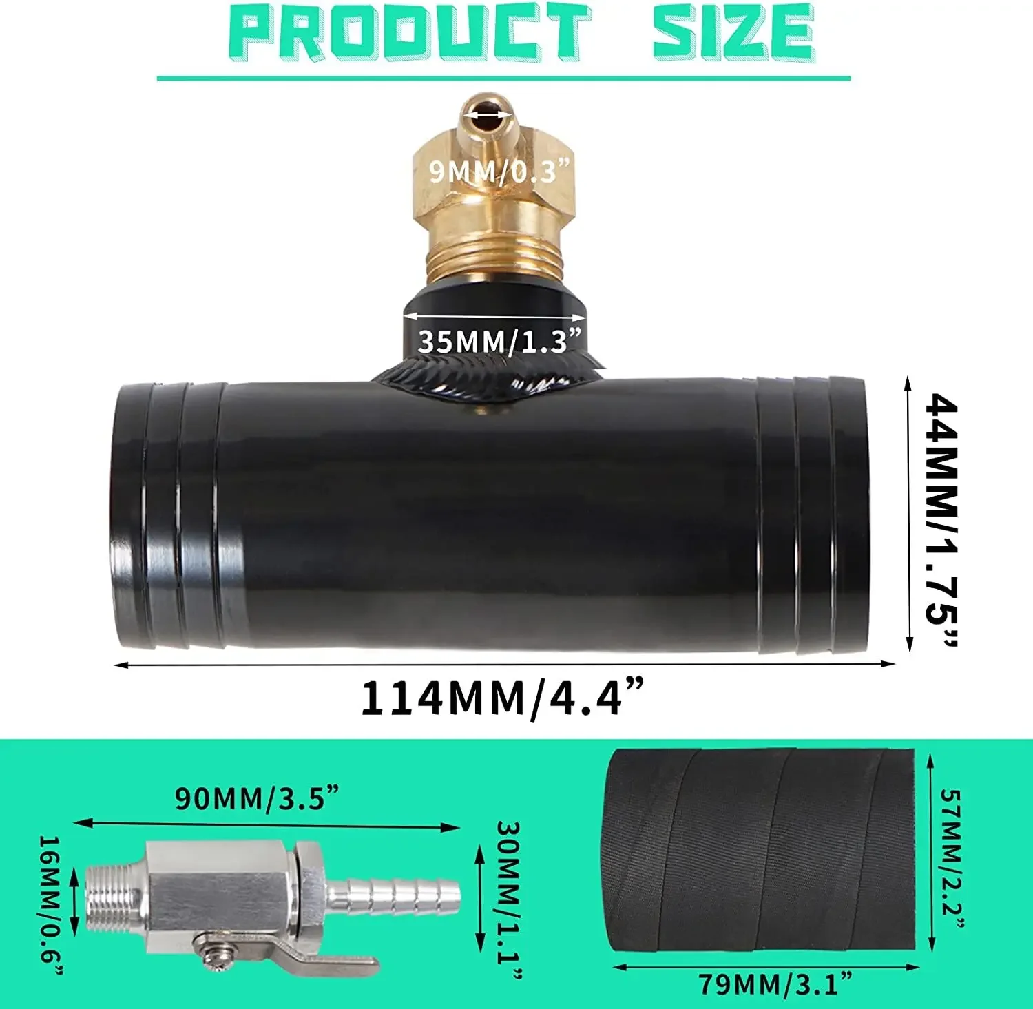 1 مجموعة 1-3/4 "الديزل خزان الوقود المساعد تثبيت عدة ل 2013-2023 رام شاحنات الديزل 11408 #2