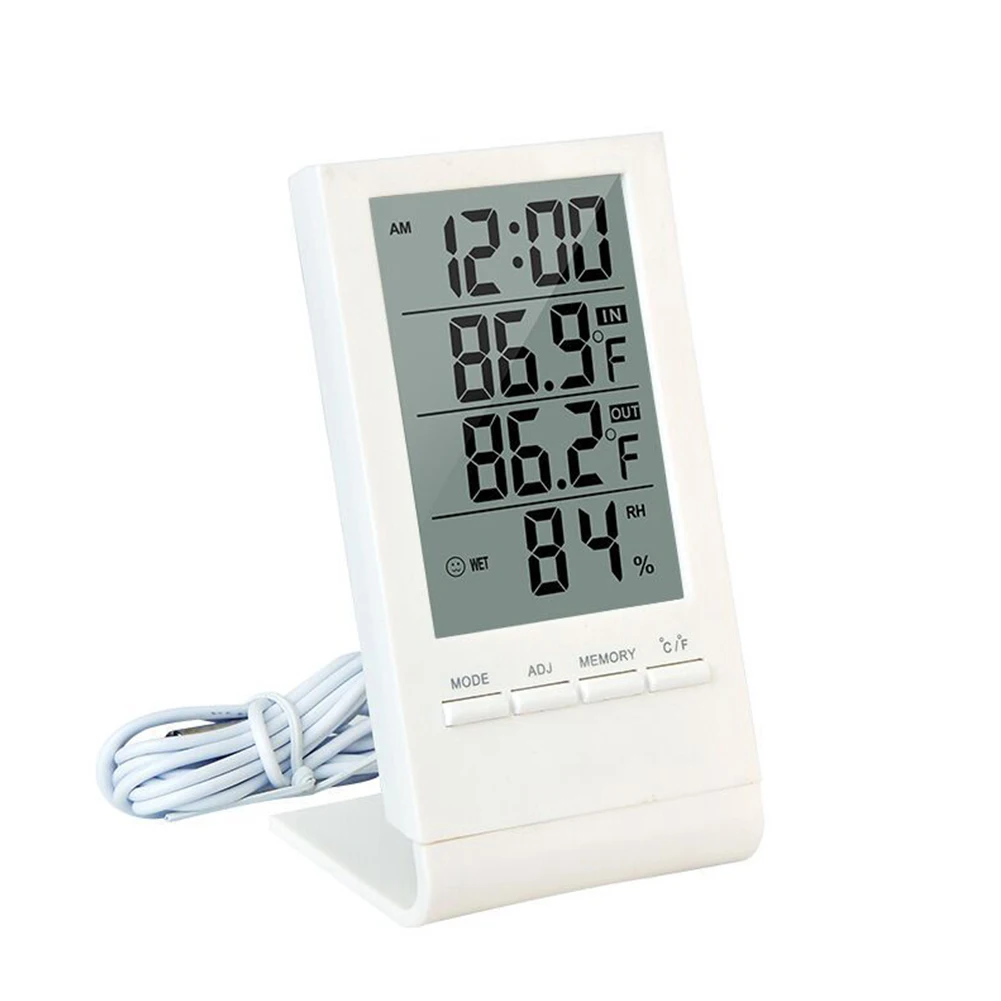 Climate Control Digital Temperature Humidity Meter Clock Thermometer Hygrometer Versatile Function Accurate Measurement