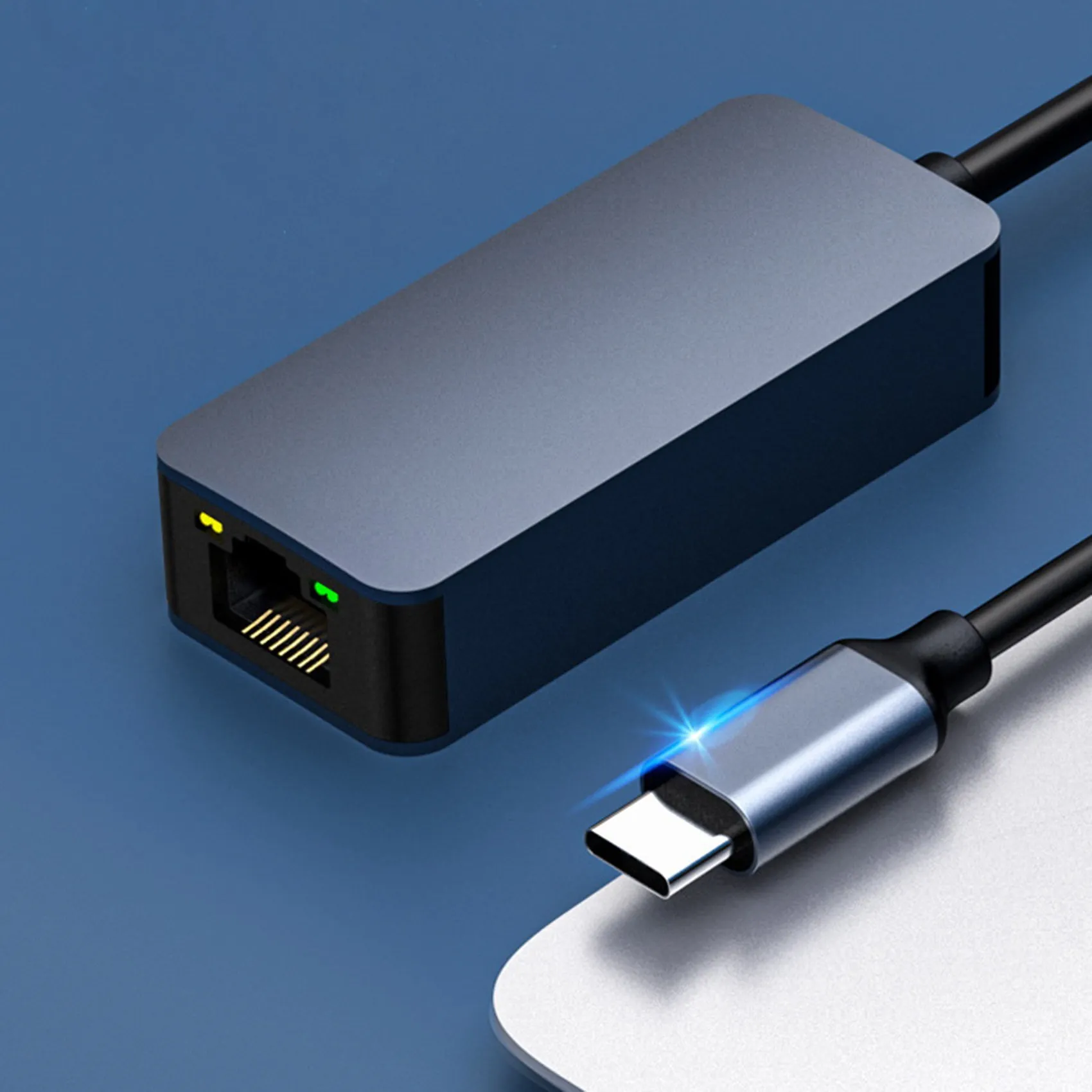 2.5G Ethernet Adapter Network Card Cable Converter Type C to RJ45 Gigabit Network Card Driver-Free