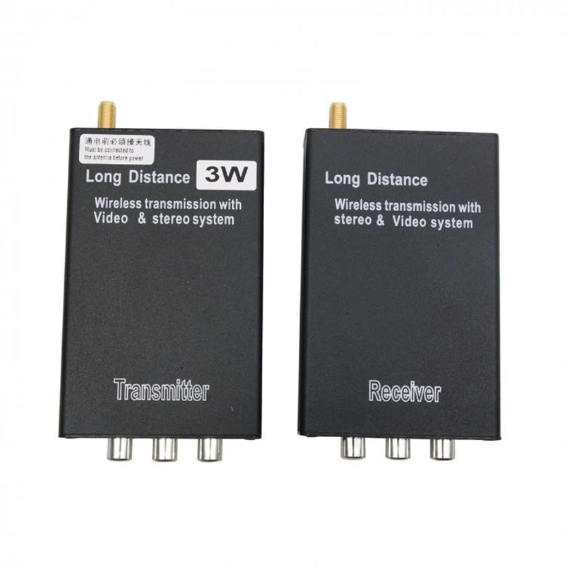 3W 2000M Long Distance Wireless Audio Video TX&RX Set 2.4g 8ch Transmitter And Receiver