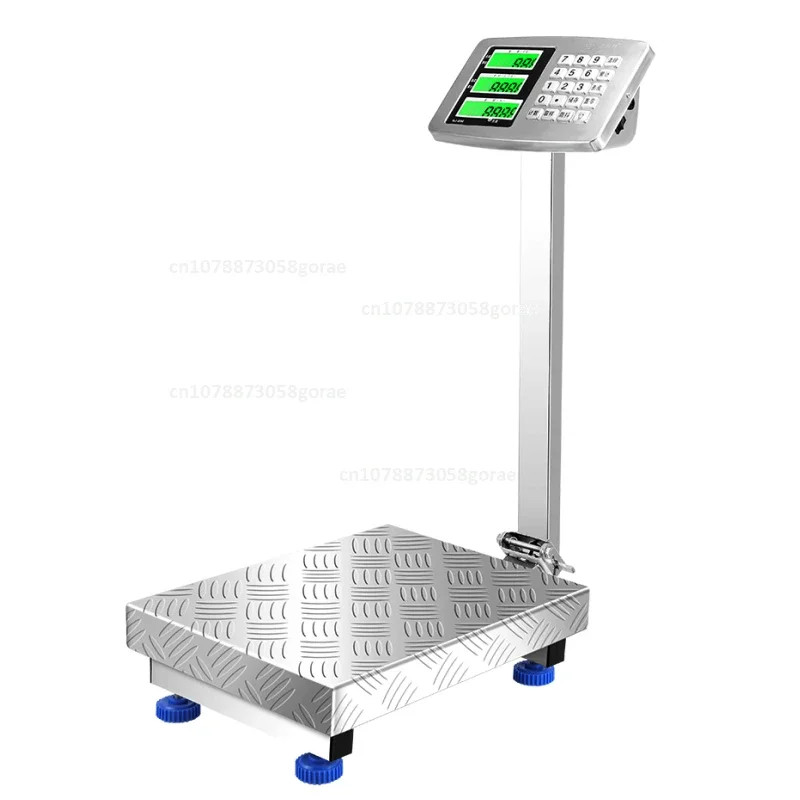 

Commercial bench stainless steel 150kg electronic scale 100kg scale folding scale stainless steel material waterproof