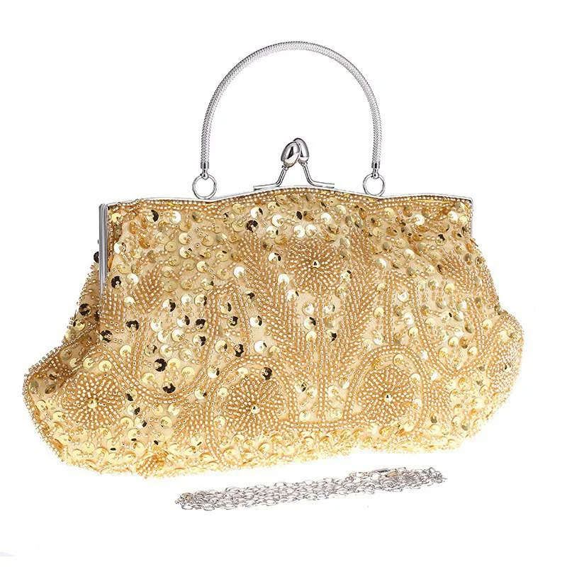 

Vintage Fashion Beaded Evening Bag Chinese Style Qipao Dress Handbag High-End Bridal Bag Bridesmaid Crossbody Bag