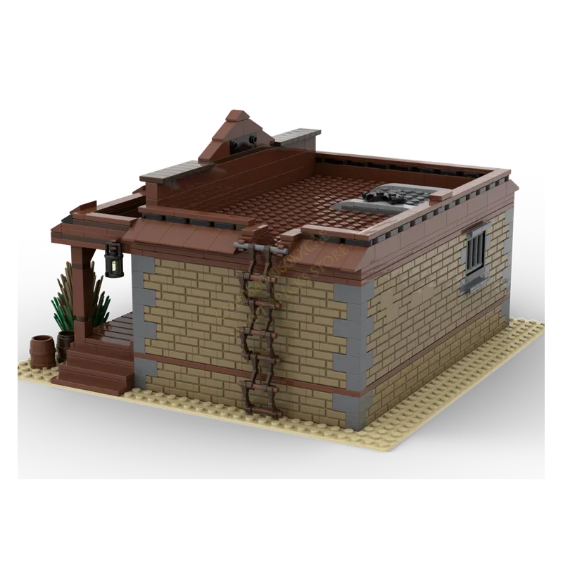 ตัวต่อโมเดลโบสถ์ตะวันตก สำนักงานนายอำเภอ สถานีรถไฟ บ้านพักตากอากาศ ชุดของเล่นสะสม ของขวัญวันเกิด วันคริสต์มาส