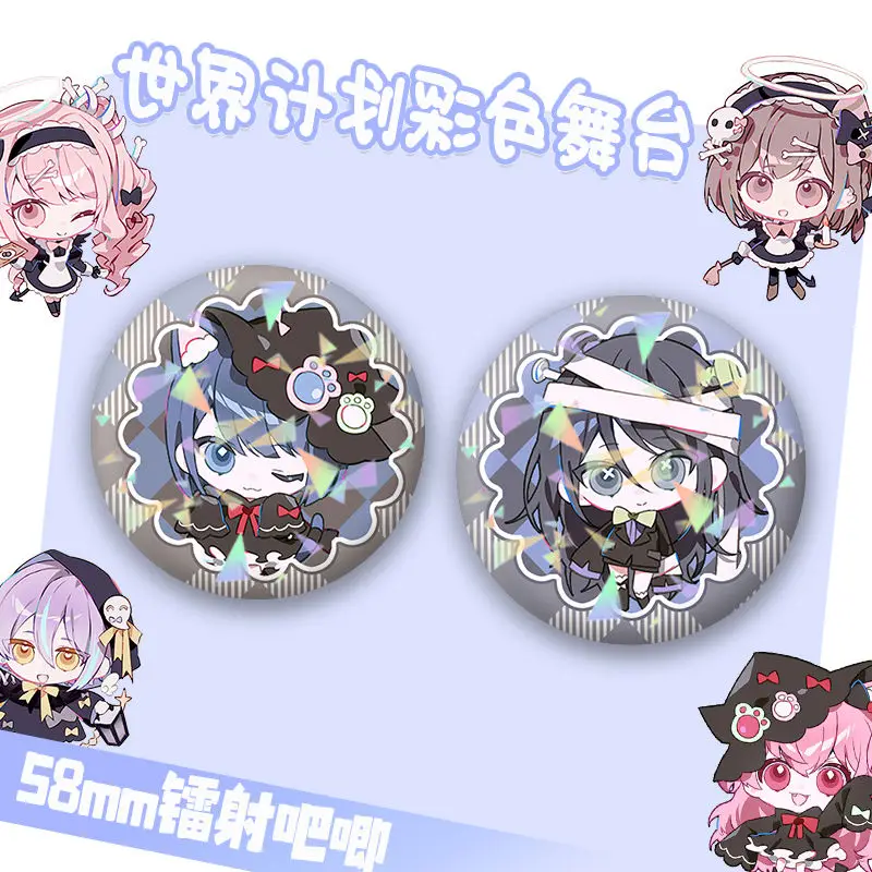 Project Sekai Colorful Stage Brooches for Women Kamishiro Rui Fashion Jewelry Brooch Tenma Tsukasa Anime Pins Aoyagi Toya Gifts