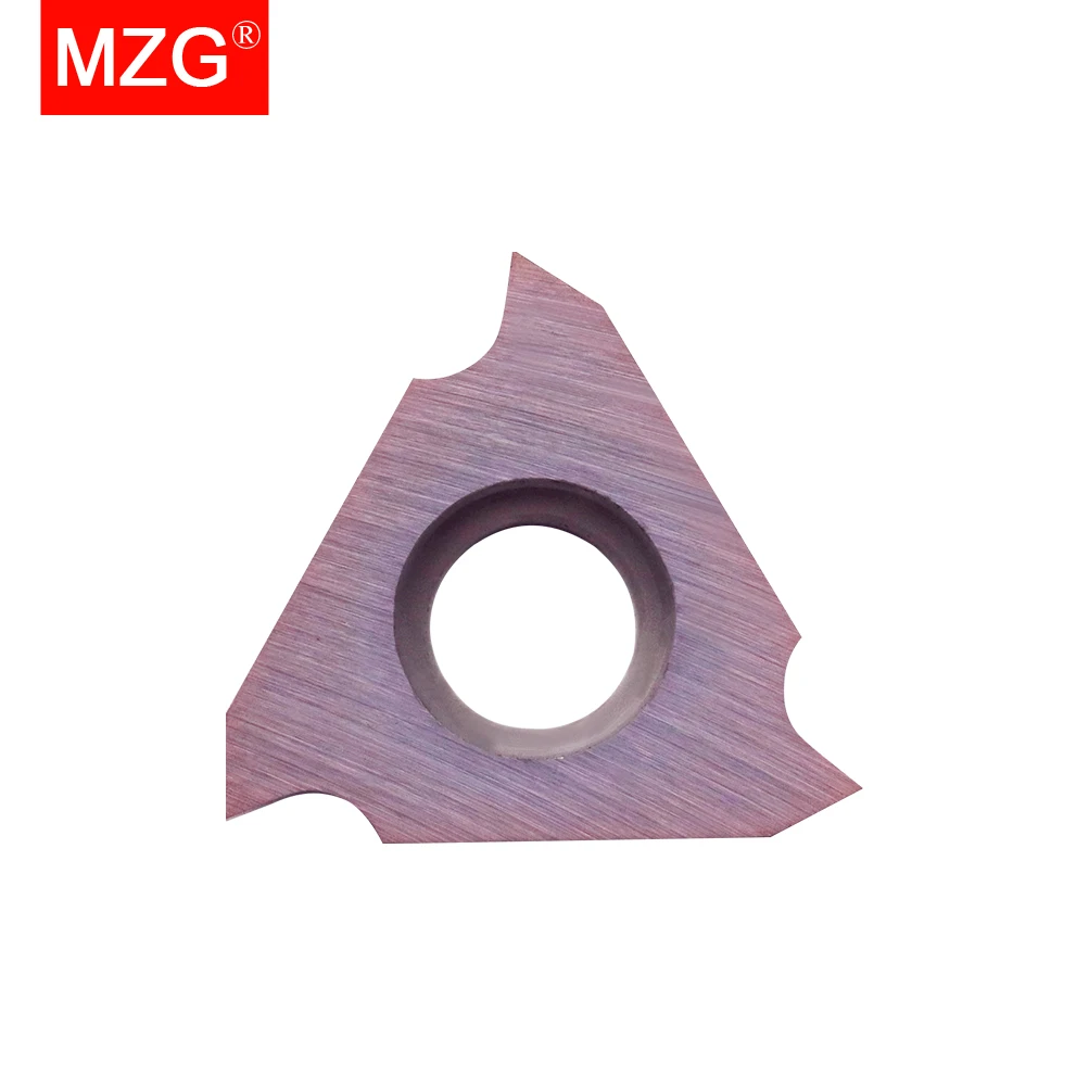 MZG 10pcs TGF32R Groove Inserts  Lathe Tungsten Steel Alloy Purple Coating CNC S​hallow Groove Machining Inserts