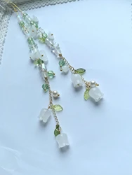 BJD Blythe handmade Eye changing crystal pull rope for sleeping eye six strand rope reinforcement Lily of the valley